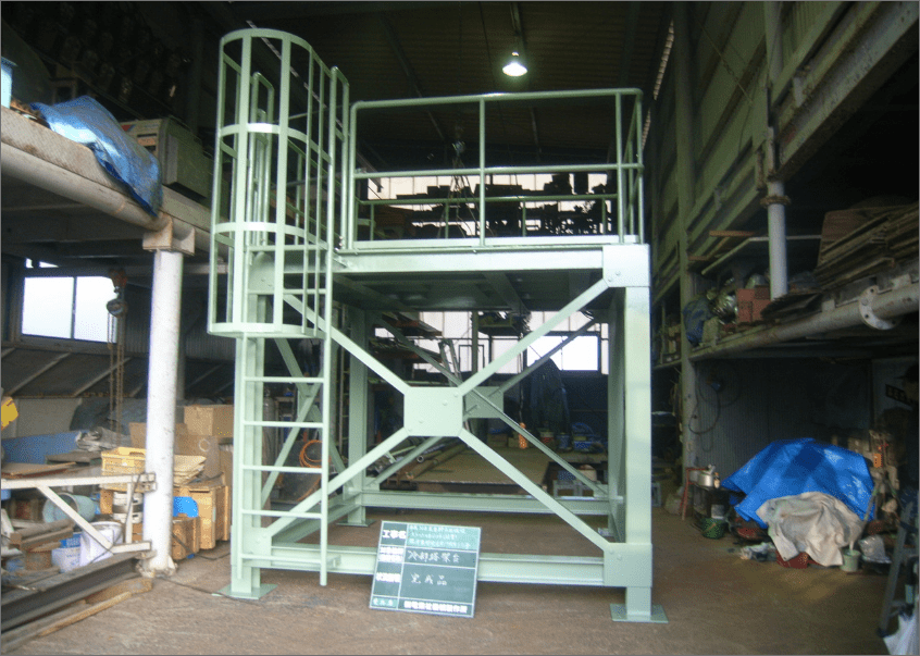 クーリングタワー架台製作